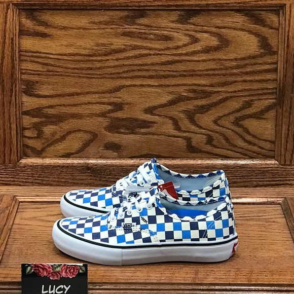 Vans Authentic Pro Checkerboard Classic White Shoe - Picture 2 of 8